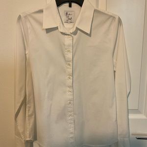 COPY - COPY - The Shirt by Rochelle Behrens White SZ M Pre-Owned